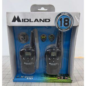 Midland X-Tra Talk LXT118 Two-Way Radios 18 Mile Range 22 Channels Open Box